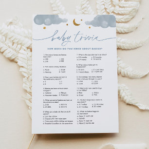 Invitation Baby Trivia Twinkle Little Star Baby shower Card