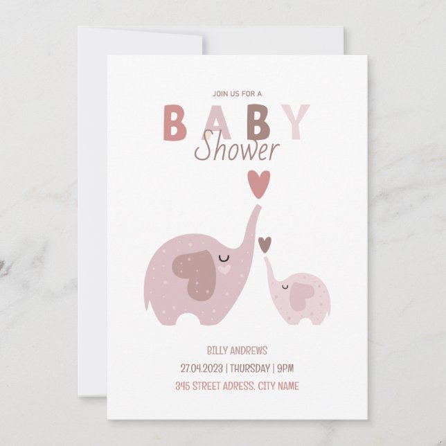 Invitation Babyshower (Devant)