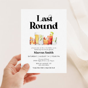 Invitation Baccalauréat dernier rond Retro Style Vintage