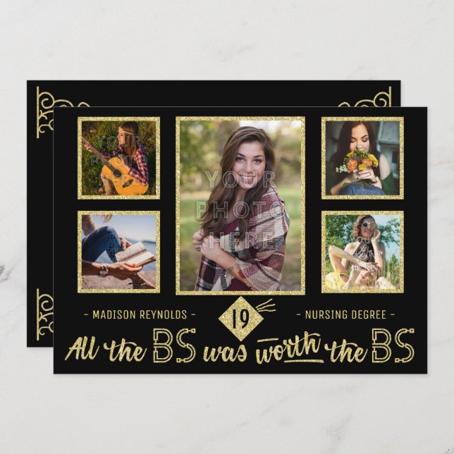 Invitation Baccalauréat en photographie de l'université (Devant / Derrière)