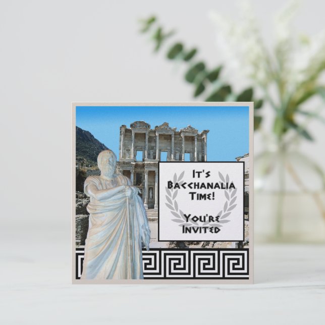 Invitation Bacchanalia (Debout devant)