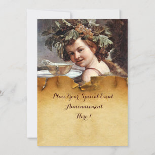 INVITATION BACCHUS, PARC DE DÉGUSTATION DE VIN ROUGE CIRE PAR