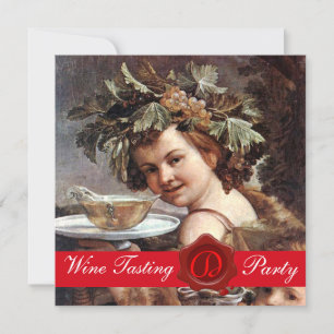 INVITATION BACCHUS, PARC DE DÉGUSTATION DE VIN ROUGE CIRE PAR