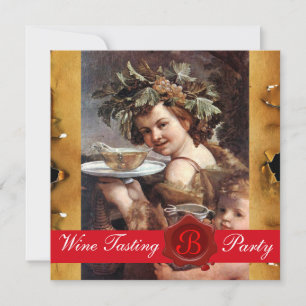 INVITATION BACCHUS, PARC DE DÉGUSTATION DE VIN ROUGE CIRE PAR