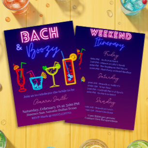 Invitation Bach et célibataire endiablée avec itinéraire