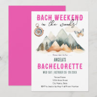 Bach in the Woods Camping Bachelorette Party
