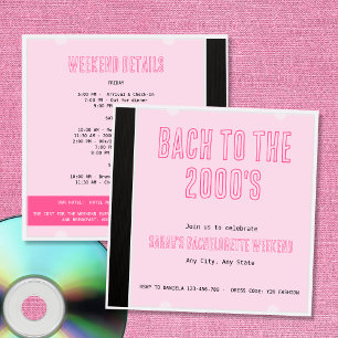 Invitation Bach To The 2000's CD Cover Bachelorette Y2K