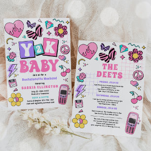 Invitation Bach To The 90s Y2K Bachelorette Weekend Itinérair