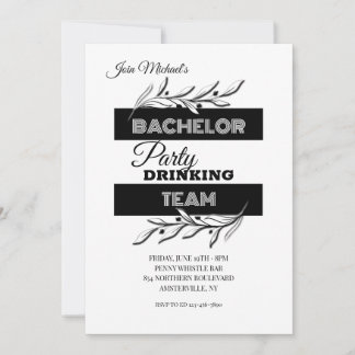 Invitation Bachelor Party Drick Team