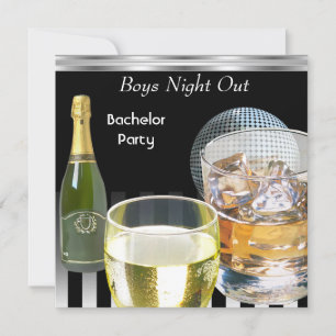 Invitation Bachelor Party Mens Boys Night Out Boissons 2