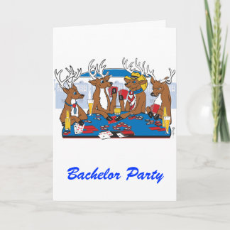 Invitation Bachelor Party Poker Player