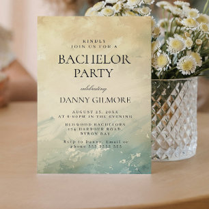 Invitation Bachelor Party simple et élégant