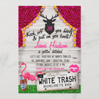 Invitation Bachelorette Bachelorette blanche