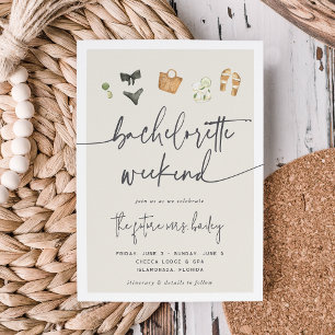 Invitation Bachelorette bio Neutral