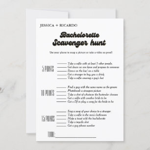 Invitation Bachelorette Bourgogne jeu de chasse au trésor