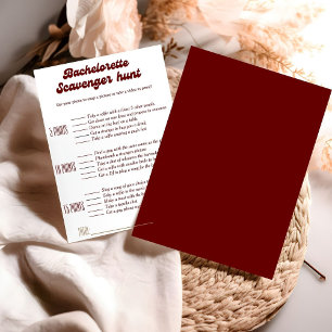Invitation Bachelorette chasse chasse chasse chasse, jeu de b
