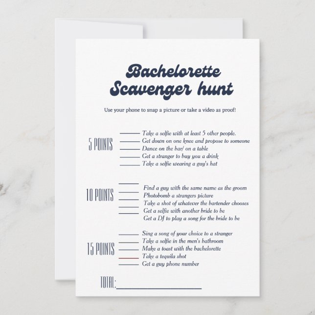 Invitation Bachelorette chasse chasse chasse chasse, jeu de b (Devant)