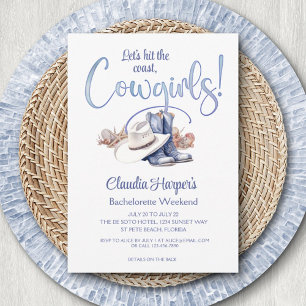 Invitation Bachelorette Coastal Cowgirl