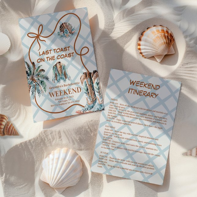 Invitation Bachelorette Coastal Cowgirl (Créateur téléchargé)