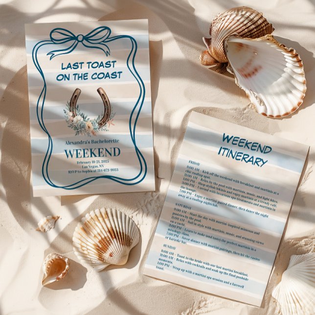 Invitation Bachelorette Coastal Cowgirl (Créateur téléchargé)