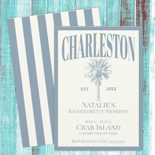 Invitation Bachelorette côtière de Charleston