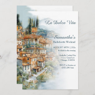 Invitation Bachelorette côtière italienne Week-end