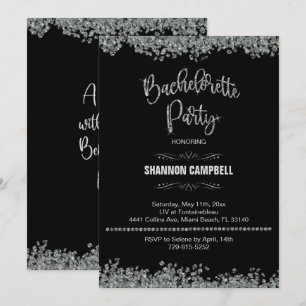 Invitation Bachelorette de diamant et Parties scintillant