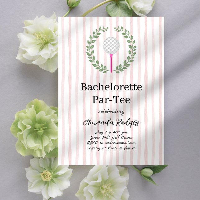 Invitation Bachelorette de golf Par-Tee (Créateur téléchargé)