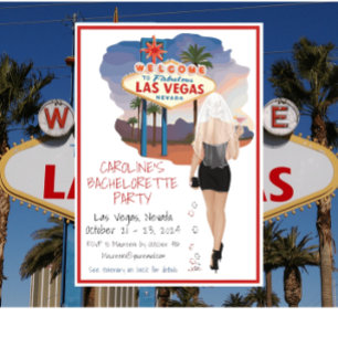 Invitation Bachelorette de Las Vegas