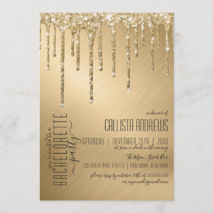 Invitation Bachelorette de luxe Sparkly Parties scintillant o