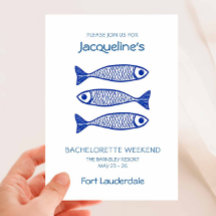 Bachelorette de poisson bleu côtier