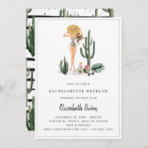 Invitation Bachelorette Destination Bikini Bridal Bash