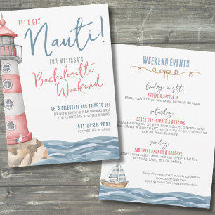 Invitation Bachelorette d'été Nautique