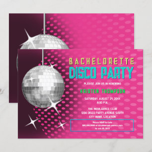 Invitation Bachelorette Disco Party