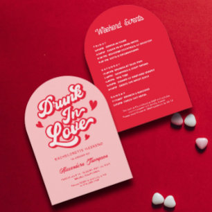 Invitation Bachelorette en amour