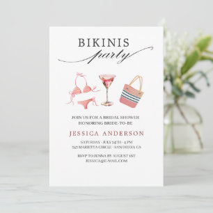 Invitation Bachelorette Fête des mariées de la fête de Bikini