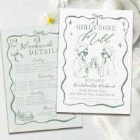 Bachelorette Girls Gone Mild Green Bow Itinéraire