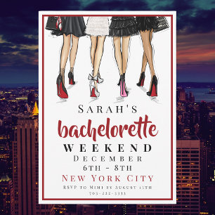 Invitation Bachelorette New York City Weekend Fashion Party