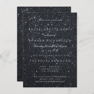 Invitation Bachelorette Parties scintillant d'anniversaire Bl