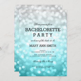 Invitation Bachelorette Party Beach Ombre Lumières Parties sc