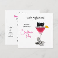 Bachelorette Party Danser sur Martini verre