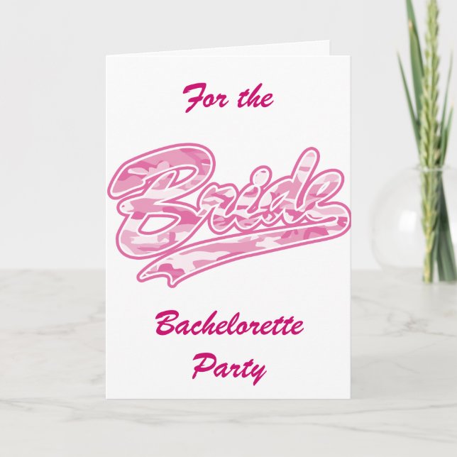 Invitation Bachelorette Party/Mariée (Devant)