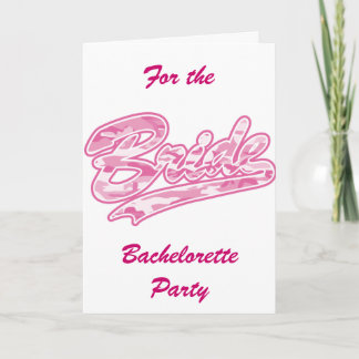 Invitation Bachelorette Party/Mariée