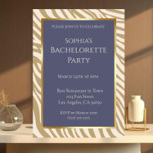 Bachelorette Party-Zebra Print-Beige-