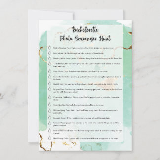 Invitation Bachelorette Photo Scavenger Chasse