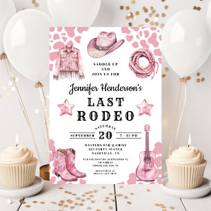 Invitation Bachelorette Rodéo Dernier rose