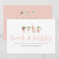 Bachelorette rose week-end brun & bulle