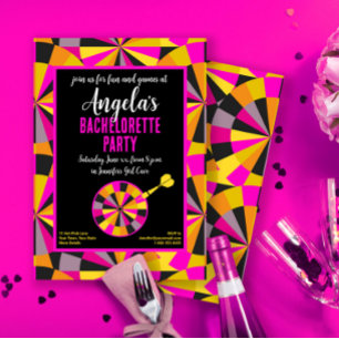 Invitation Bachelorette Salle de jeu Fille's Theme Party