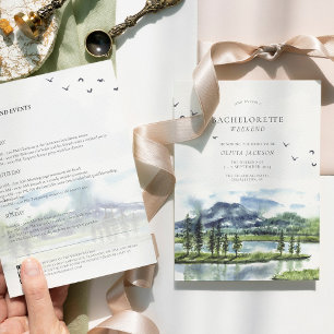 Invitation Bachelorette simple Lakeside