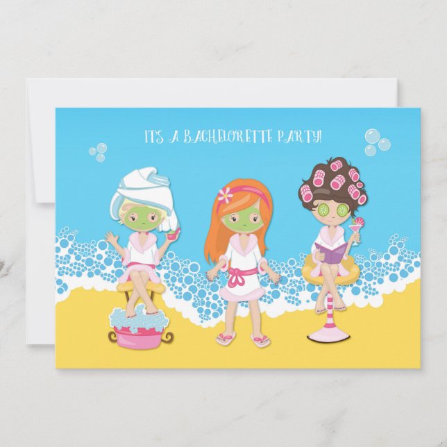 Invitation Bachelorette Spa (Devant)